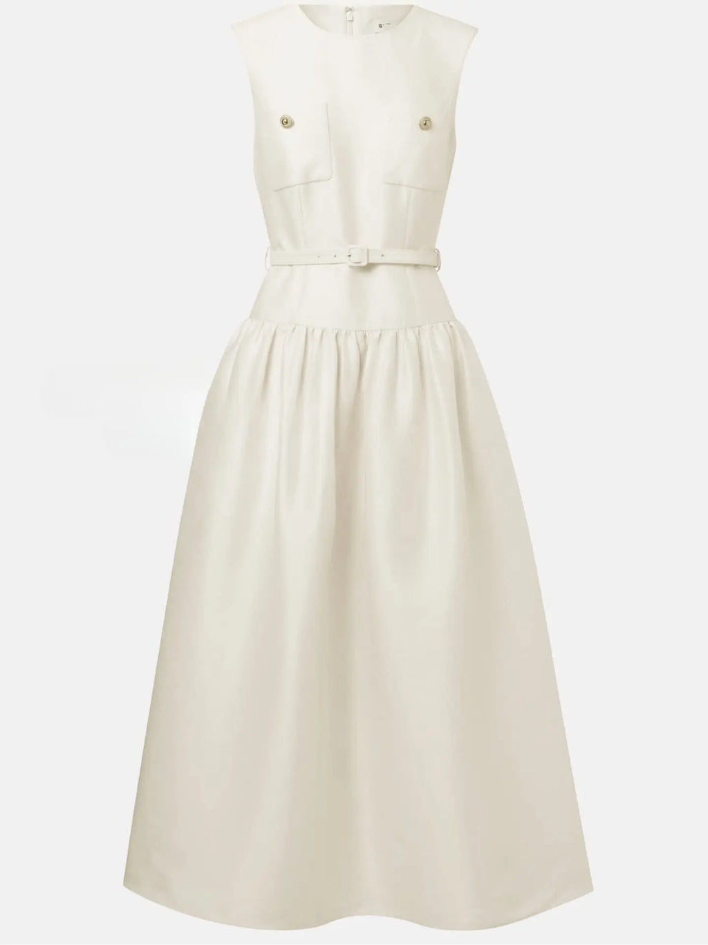 Jocelyn Bowknot-Side Bandage Strapless Maxi Dress in Apricot Avalabel