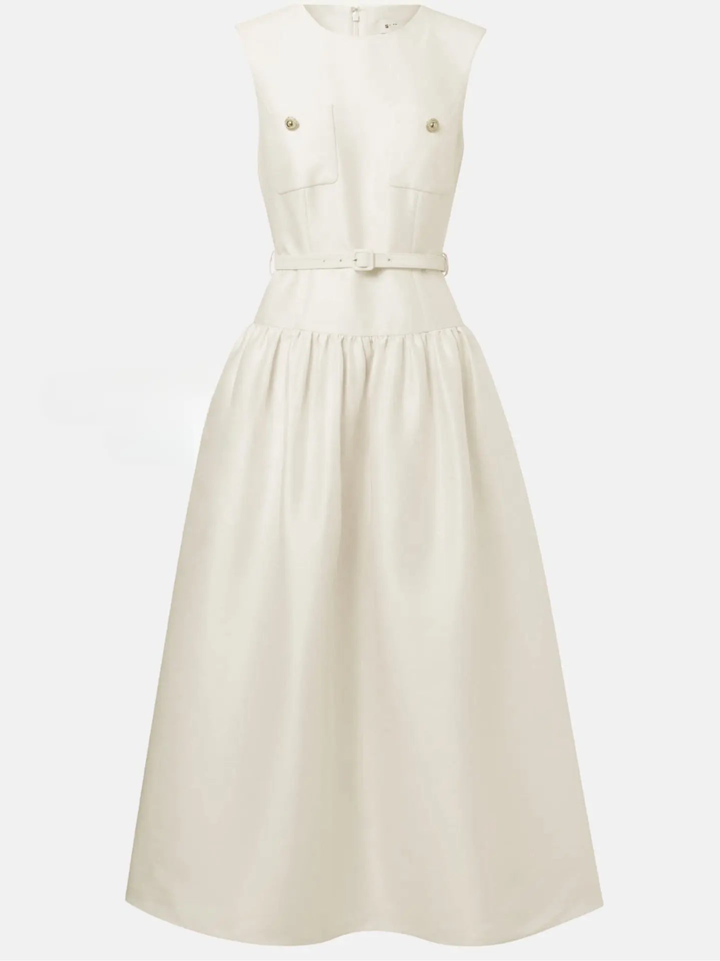 Jocelyn Bowknot-Side Bandage Strapless Maxi Dress in Apricot Avalabel
