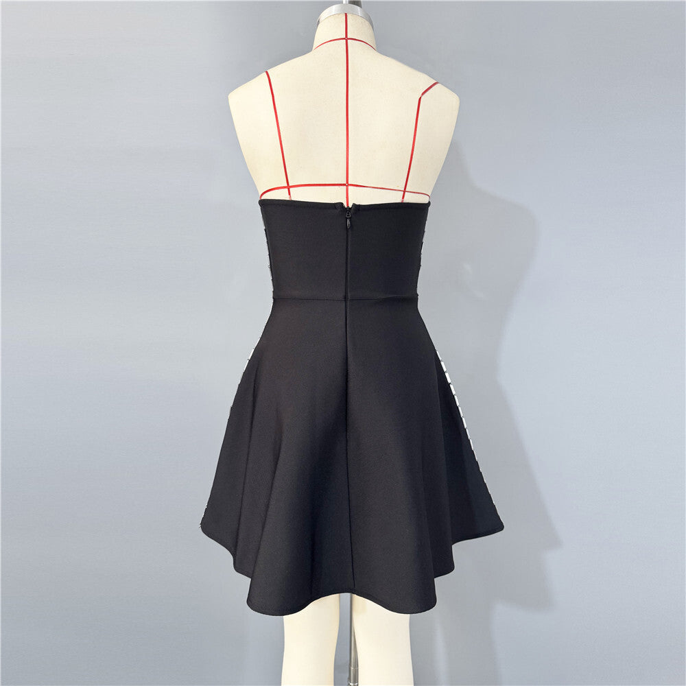 julie Strapless Diamond Bandage Mini Dress Avalabel