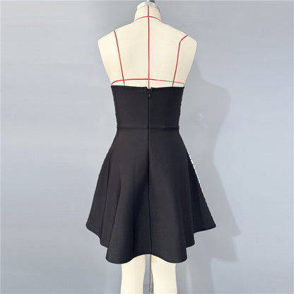 julie Strapless Diamond Bandage Mini Dress