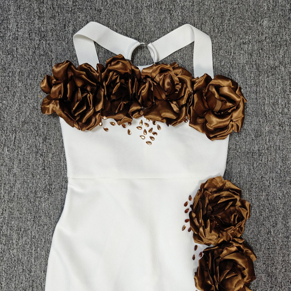 sebastiane Halterneck Flower Bandage Maxi Dress Avalabel