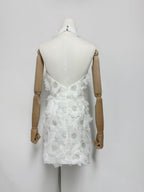 Cherry Blossom Mini Dress in White Avalabel