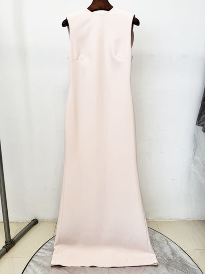 Evoleta Sleeveless Ruffle Maxi Dress