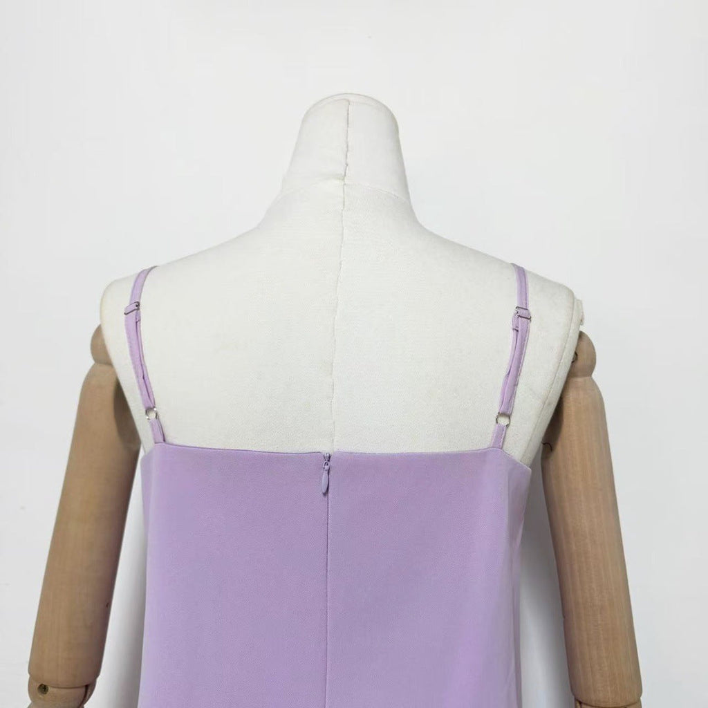 Kristin Buttercup Embroidered Maxi Dress in Purple Avalabel