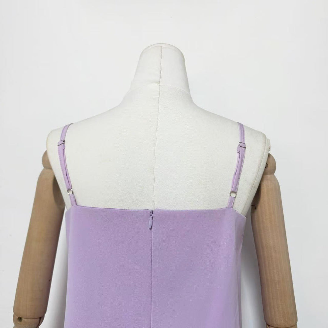 Kristin Buttercup Embroidered Maxi Dress in Purple Avalabel