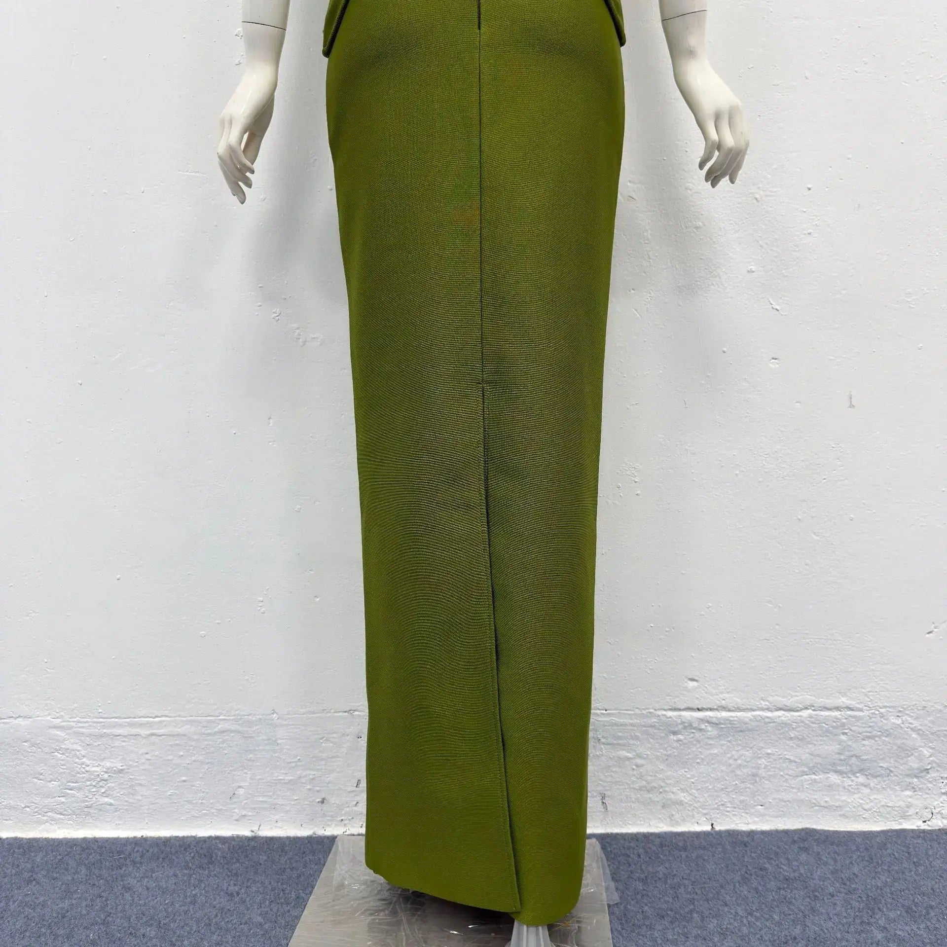 Teresa Green Rhinestone Embellished Strapless Top Skirt Set Avalabel
