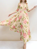 Floral Printed Midi Dress Avalabel