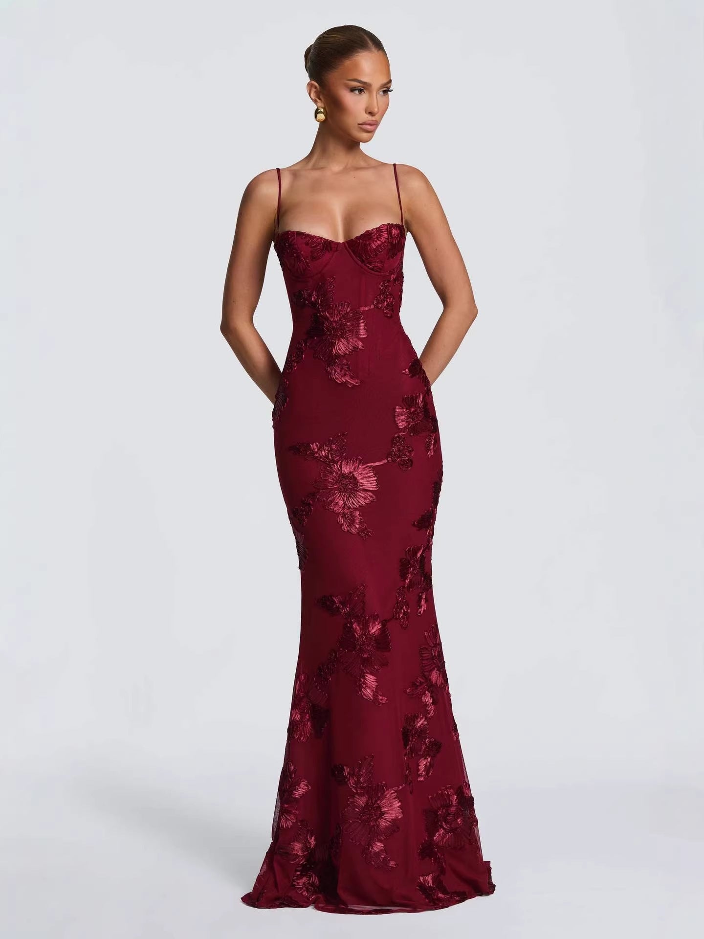 Nefertiti Maxi Dress -Brown Avalabel