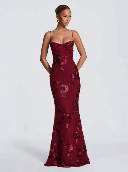 Nefertiti Maxi Dress -Brown Avalabel