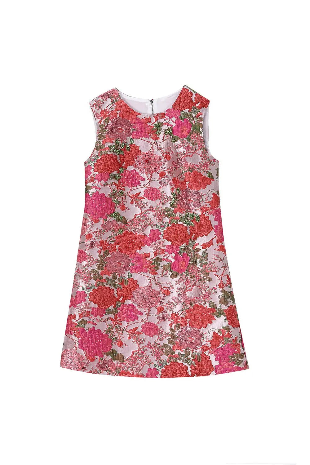 hilary multicolor floral embroidery sleeveless mini dress Avalabel
