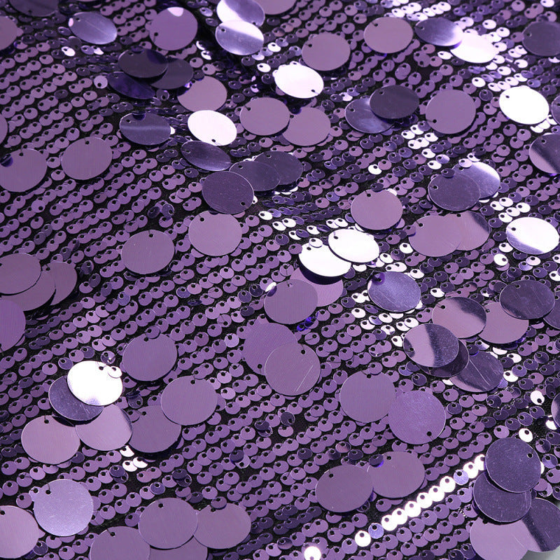 virginia Strappy Sequin Embellished Mini Dress in purple Avalabel