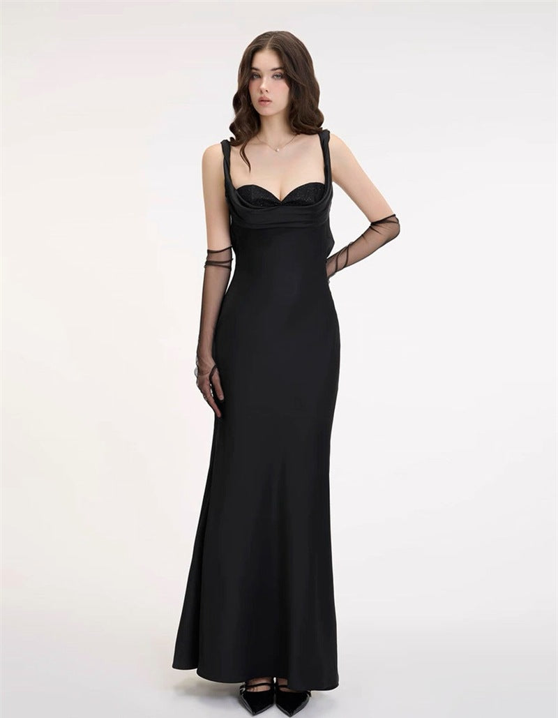 gwendolyn corset bodycon mermaid maxi dress in white Avalabel