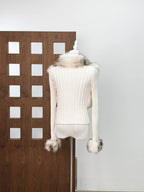 geraldine Faux Fur Knit Coat Avalabel