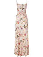 White Floral Slip Maxi Dress Avalabel