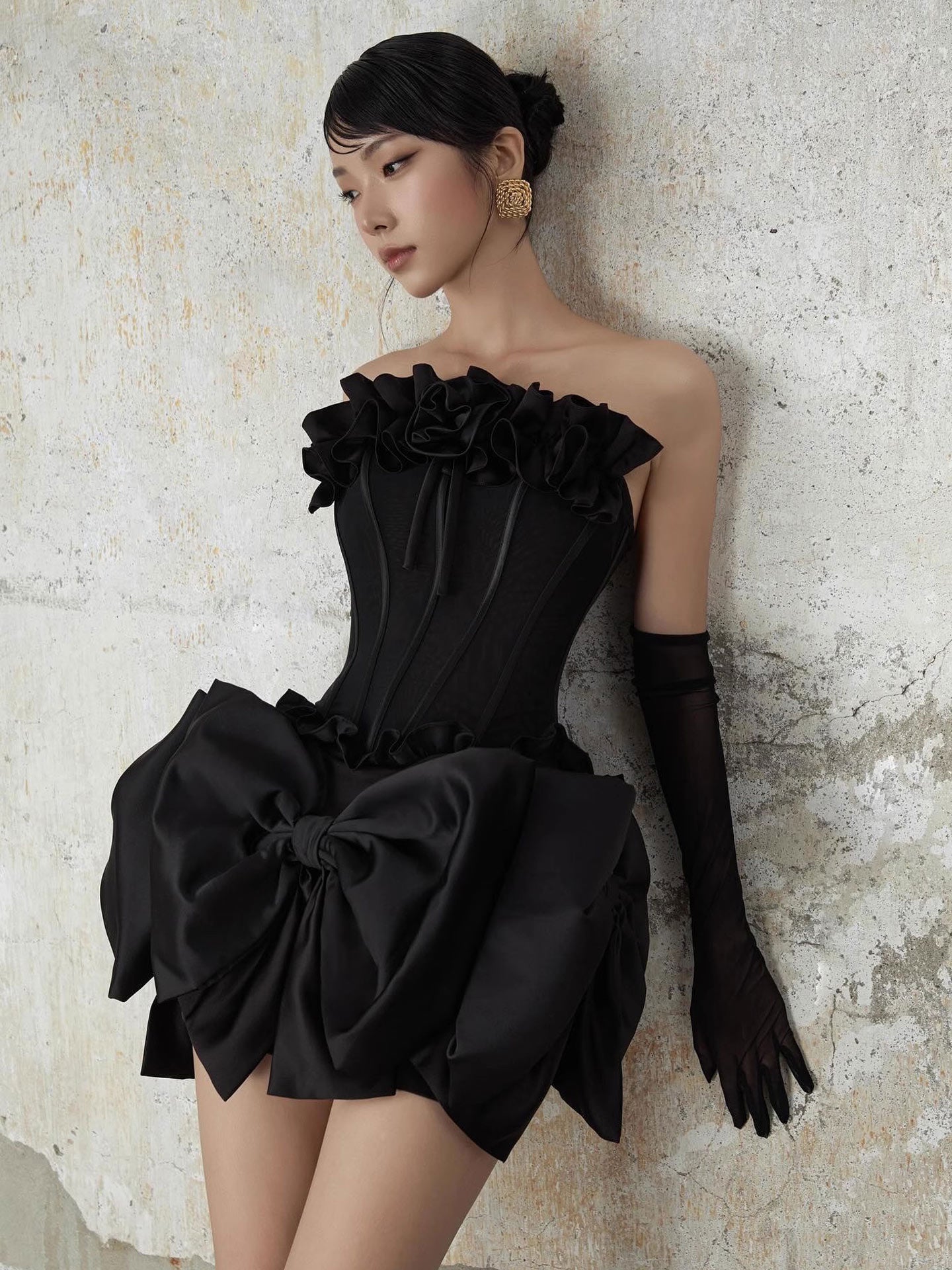 Patricia Flower Bow Corset Skirt Set Avalabel