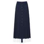 lyuba Two Tone Cropped Sleeveless Cardigan & Knit Skirt Avalabel
