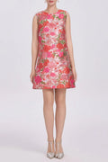 hilary multicolor floral embroidery sleeveless mini dress Avalabel