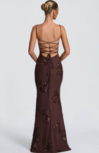 Nefertiti Maxi Dress -Brown Avalabel