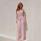 New Fashionable off-Shoulder Slimming Lace Dress Avalabel