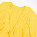 Hathay Ruffle Mini Dress - Yellow Avalabel