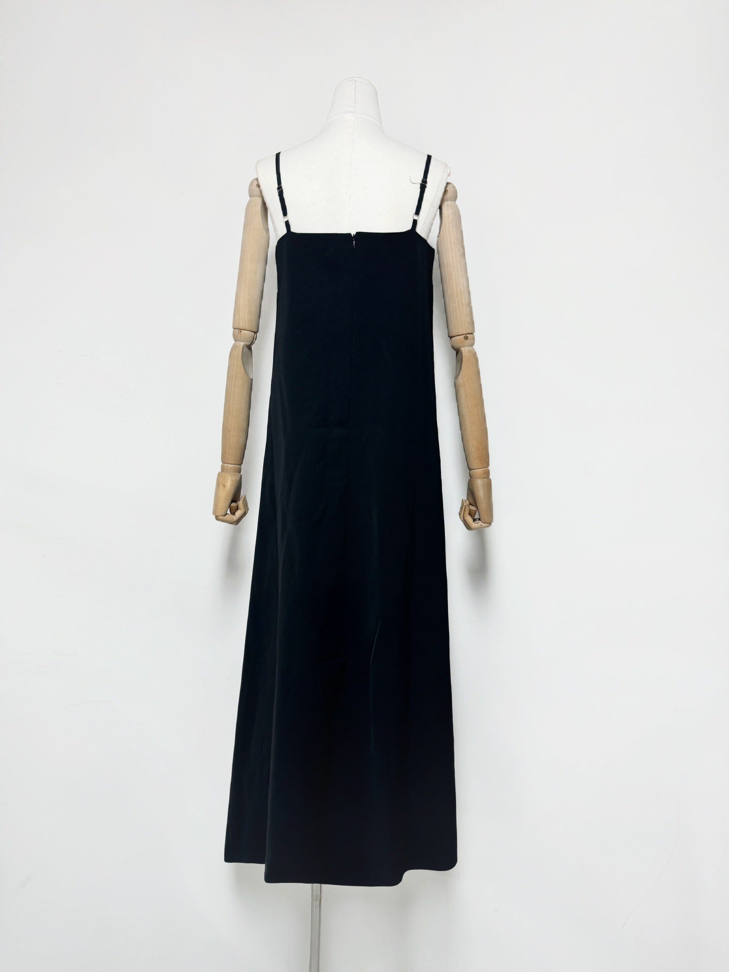 Kristin Buttercup Embroidered Maxi Dress in Black