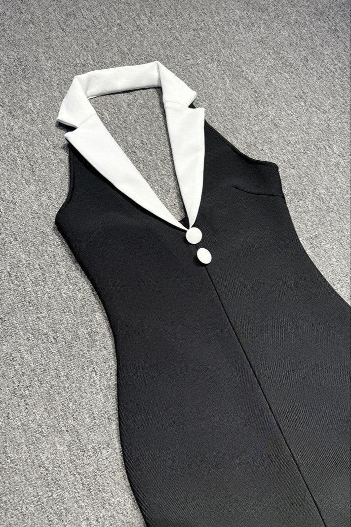 Tsanko Halter Maxi Bandage Dress Avalabel