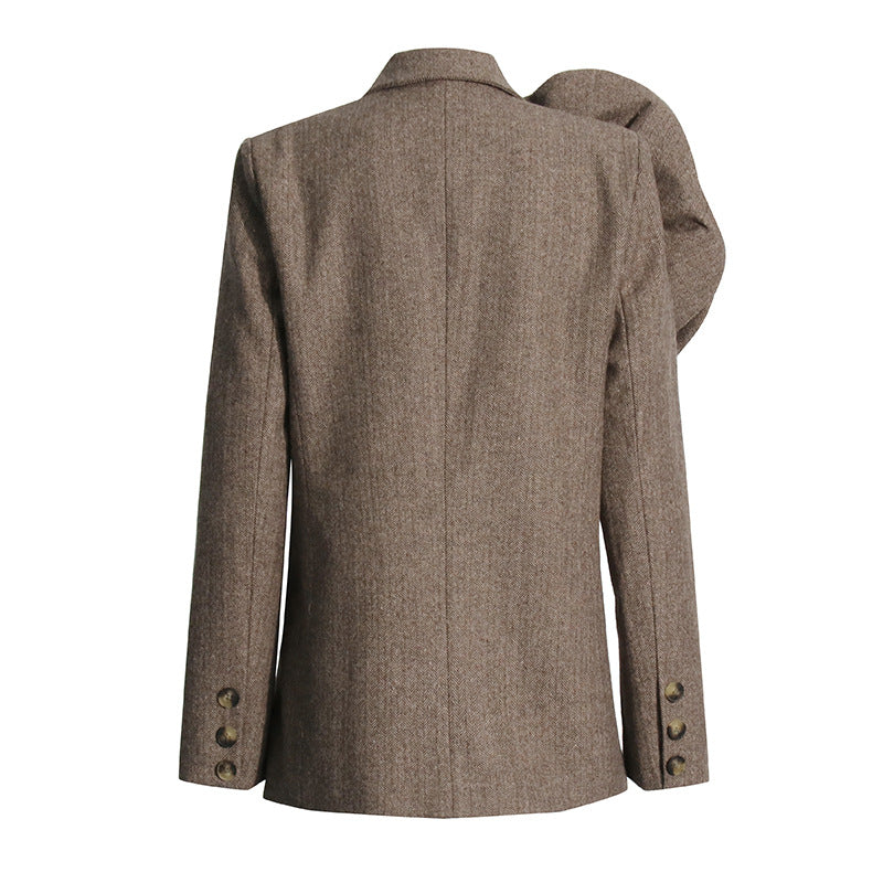 Sada Flower Blazer - Brown Avalabel