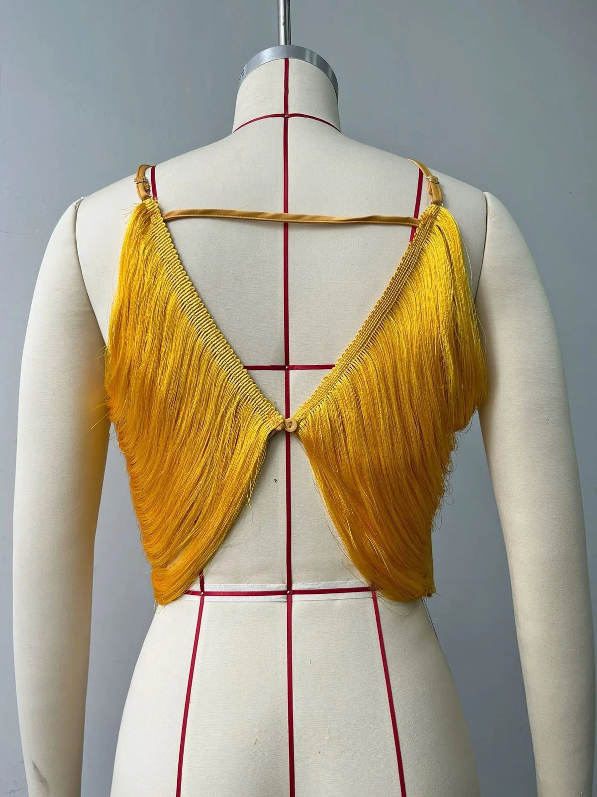 off shoulder camisole vest irregular fringed halterneck top Avalabel