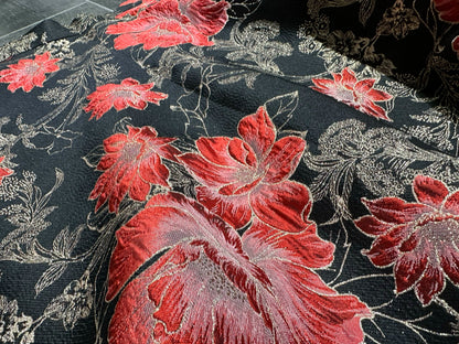 jacquard waist A-line hem midi skirt