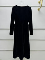 wallis black v-neck bow cutout velvet midi dress Avalabel
