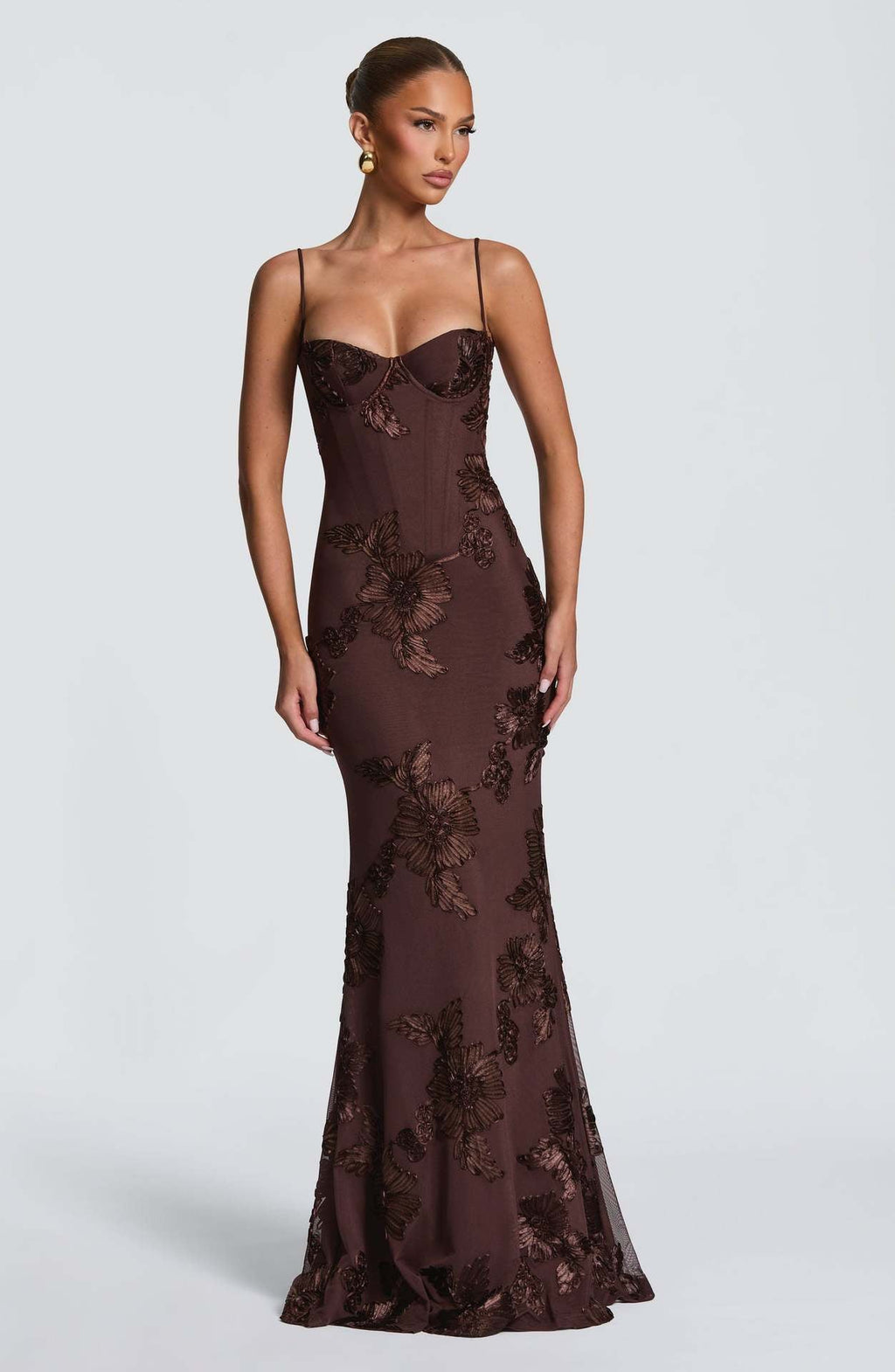 Nefertiti Maxi Dress -Brown Avalabel