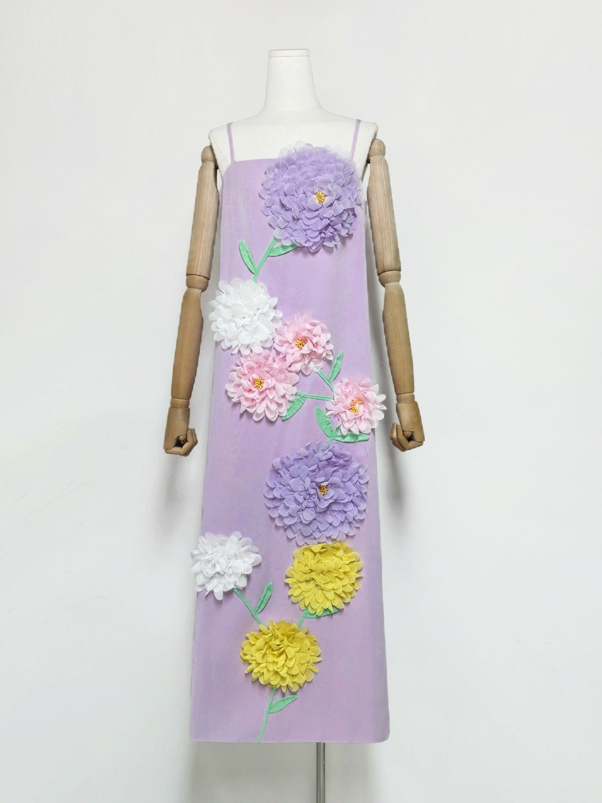 Kristin Buttercup Embroidered Maxi Dress in Purple Avalabel