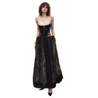 Rose Asymmetrical Waist Spaghetti Strap Maxi Dress - Khaki Avalabel