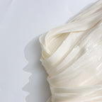 Cornelia Apricot Pleated Draped Mini Dress Avalabel