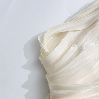 Cornelia Apricot Pleated Draped Mini Dress