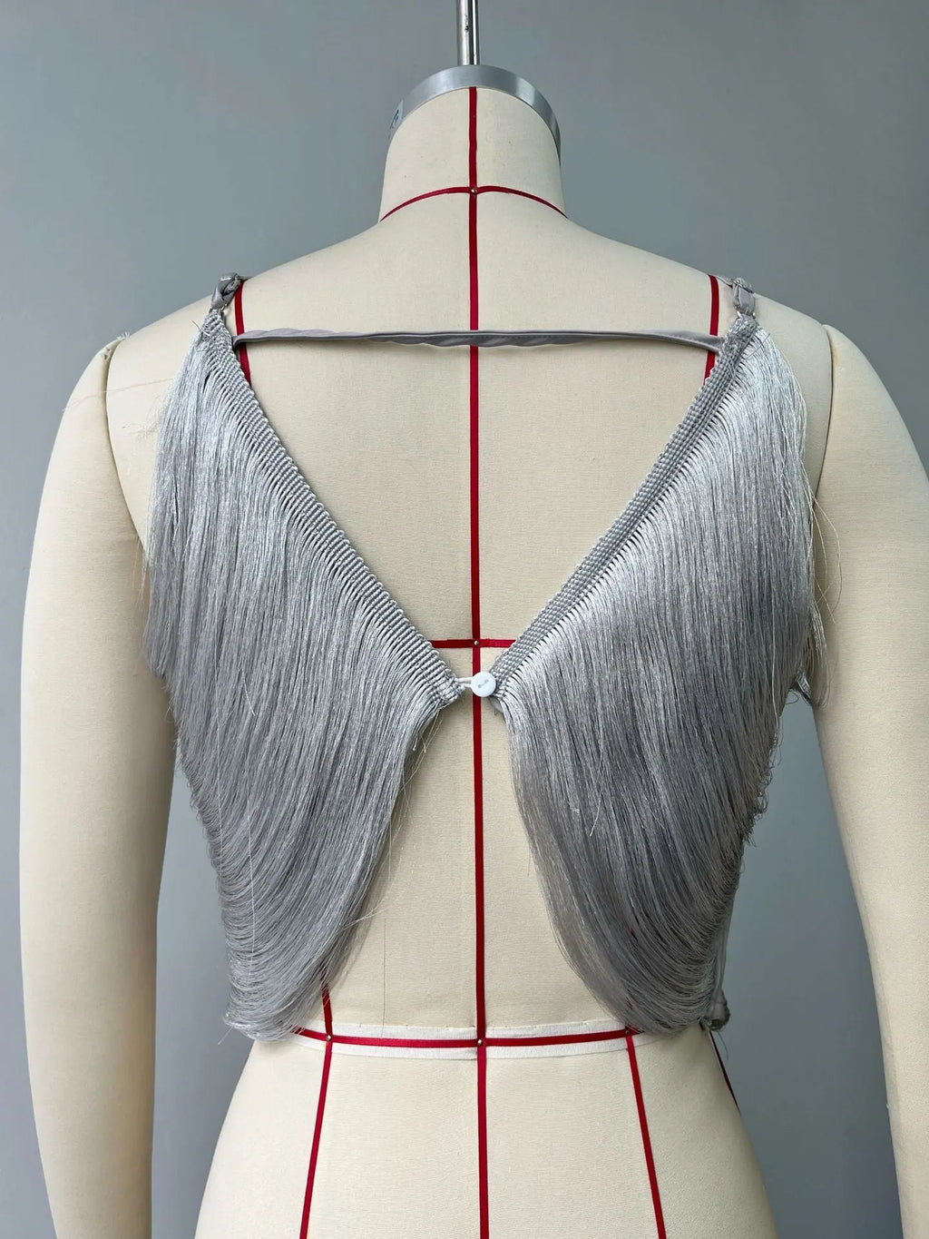 off shoulder camisole vest irregular fringed halterneck top Avalabel