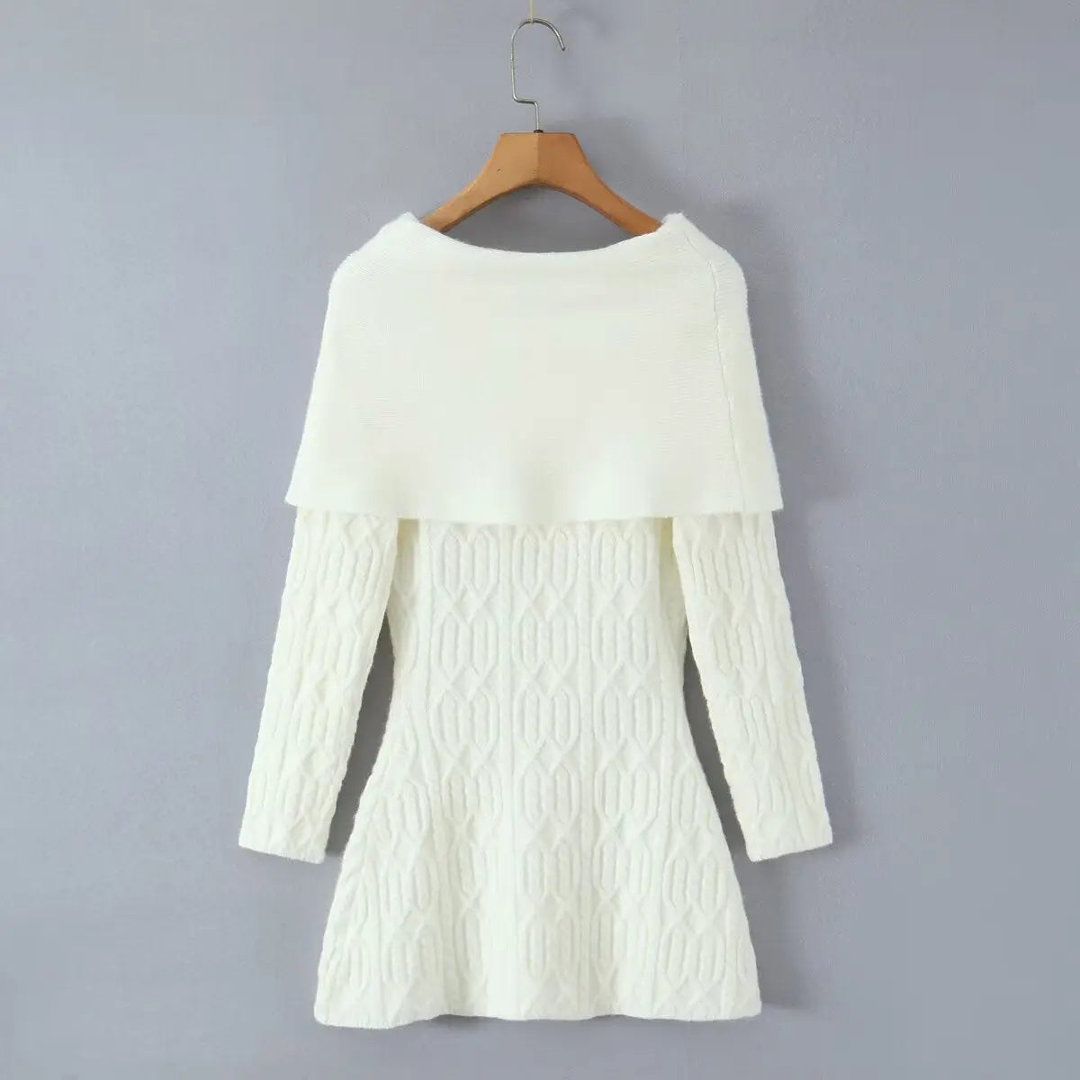 gwendolyn Off Shoulder Knit Mini Dress - White Avalabel