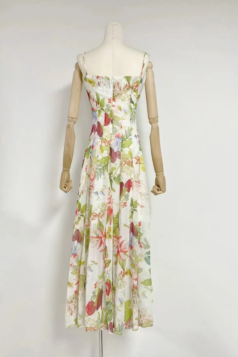 Multicolor Floral Print Fauna Gazar Gown Avalabel