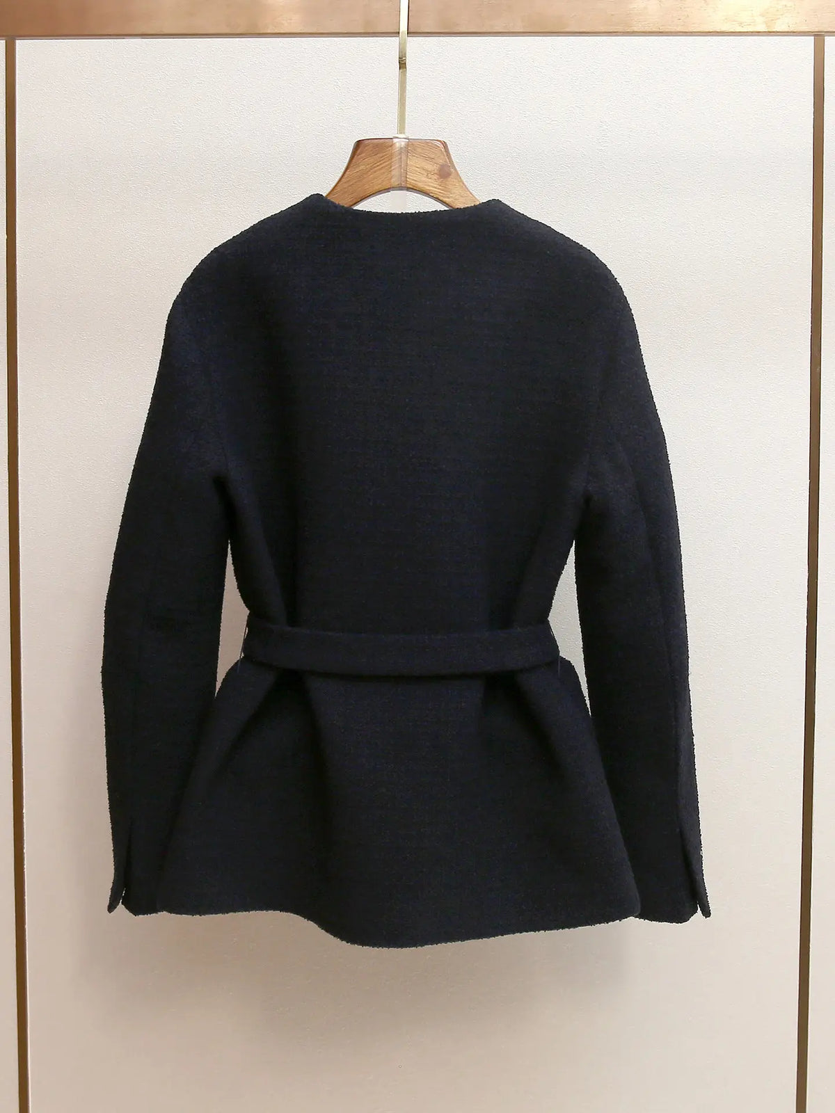 sigrid navy blue 4-pocket tweed jacket Avalabel