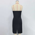 yuri Skeleton tassel embellished Bustier mini Dress in black Avalabel