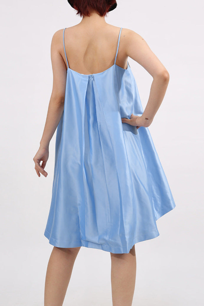 Edwina Applique Floral Embroidered Mini Dress in Blue Avalabel