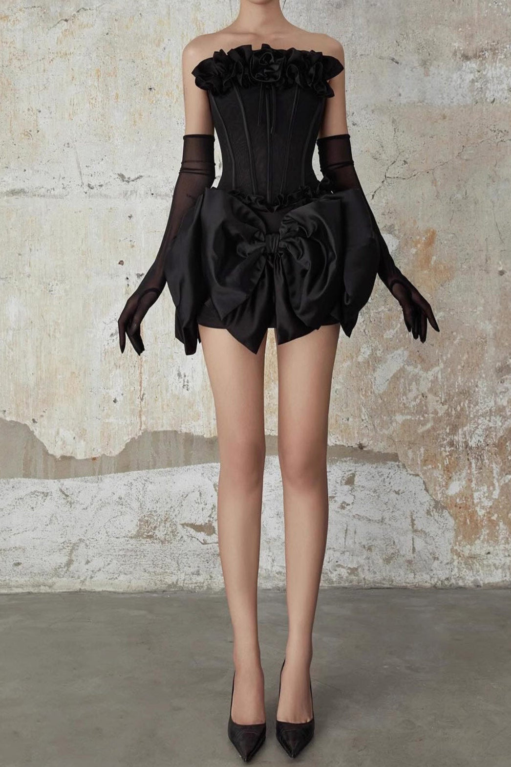 Patricia Flower Bow Corset Skirt Set Avalabel