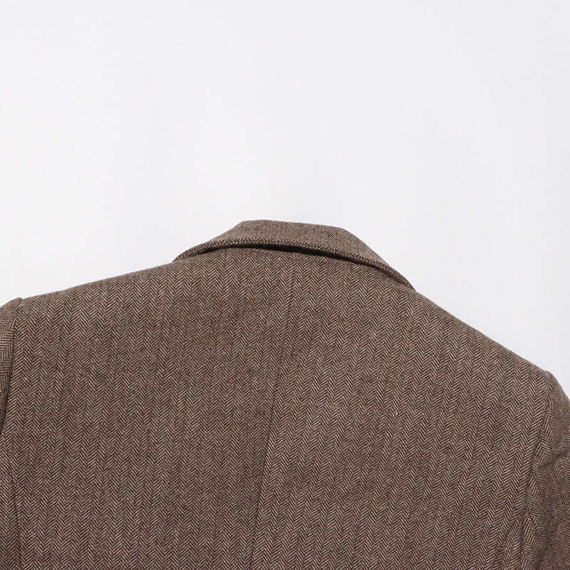 Sada Flower Blazer - Brown Avalabel