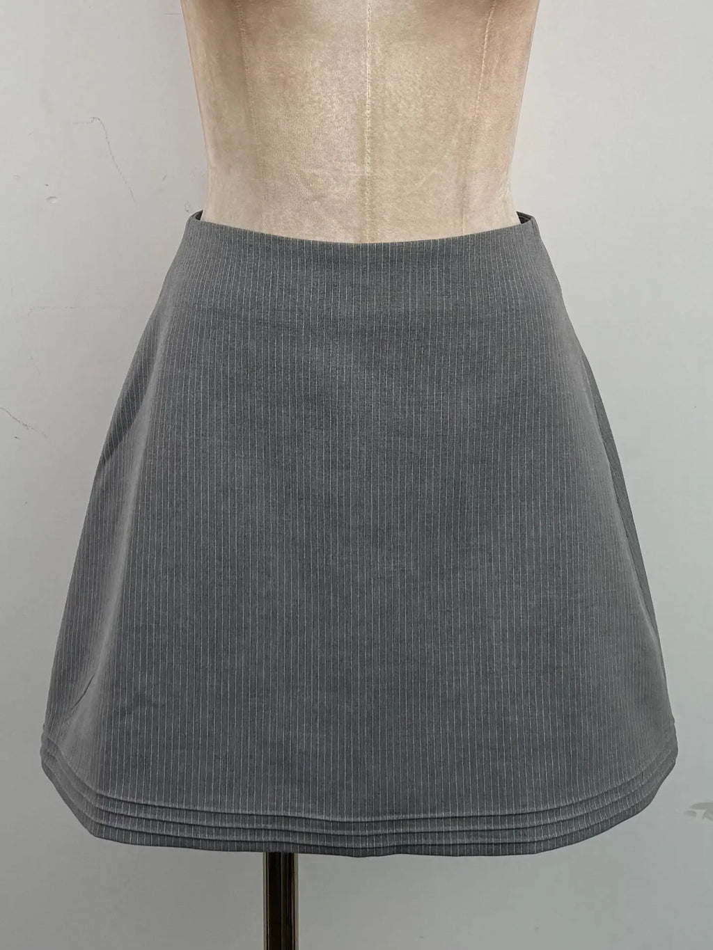 tiffany Halter Layered Pinstripe Mini Dress Avalabel
