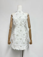 Cherry Blossom Mini Dress in White Avalabel