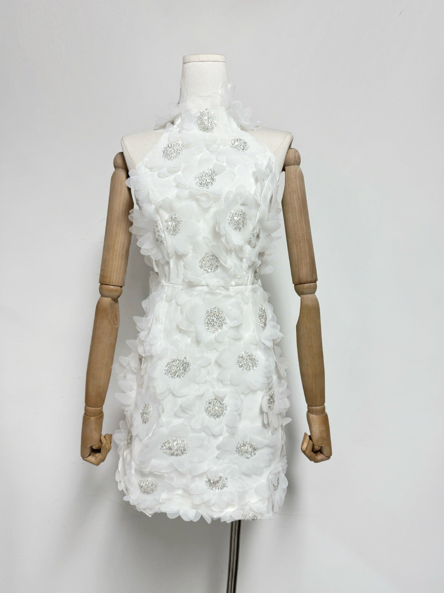 Cherry Blossom Mini Dress in White Avalabel