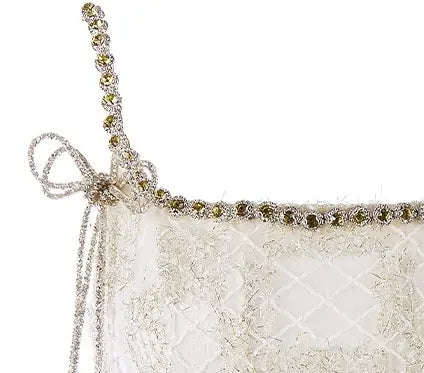 beige Square Collar Sleeveless lace cocktail Dress Avalabel