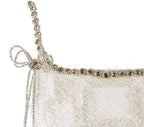 beige Square Collar Sleeveless lace cocktail Dress Avalabel