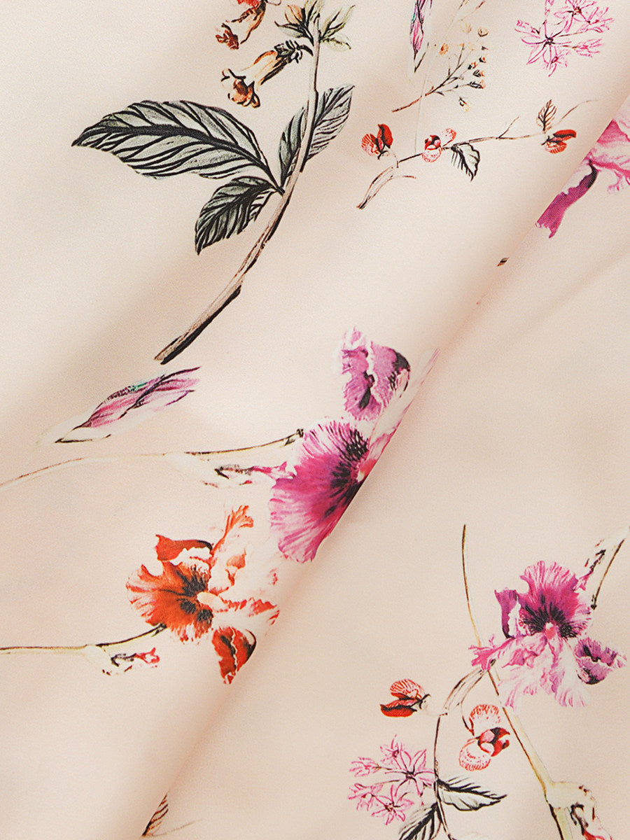 White Floral Slip Maxi Dress Avalabel