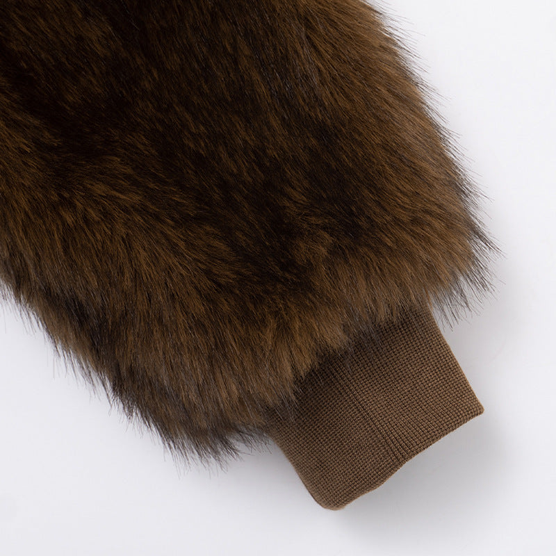 stacey One Shoulder Furry Top Avalabel